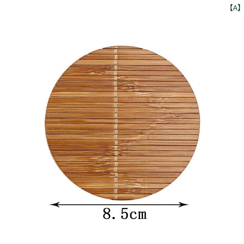 コースター 北欧 おしゃれ テーブルウェア キッチン雑貨 木製 布 PVC 竹製の 角型の 井戸の 字の コースターの ポットはお 菓子の 小さい トレーを 頼みます。