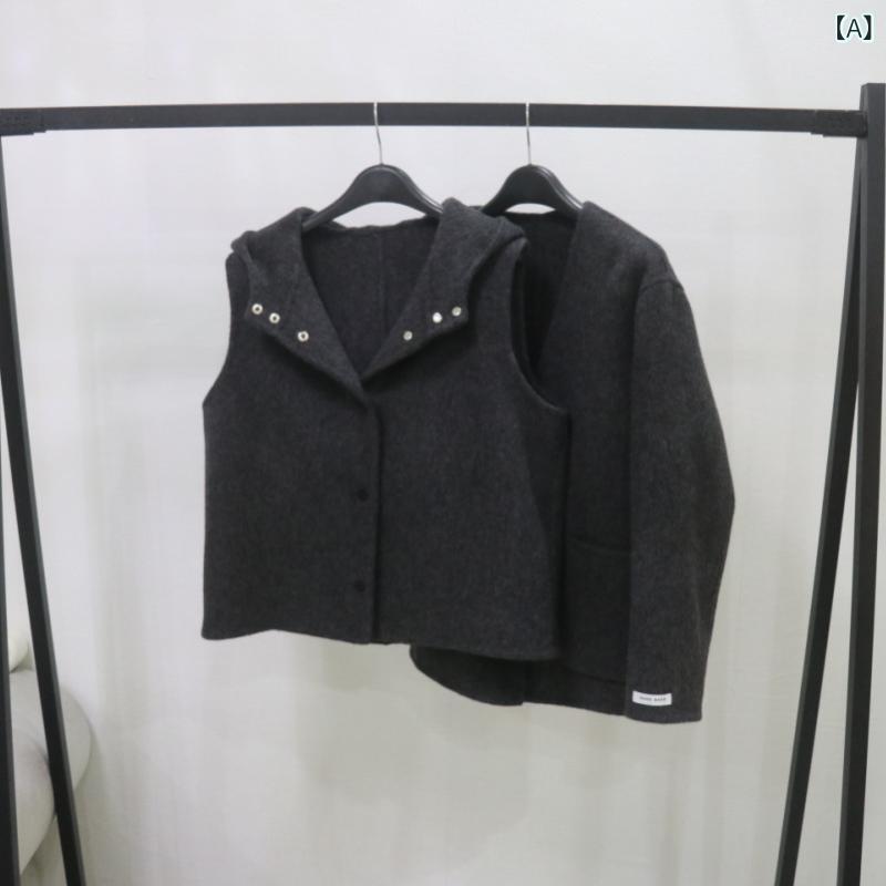 ショート丈 パーカー 羽織り用 アウター 春アウター ショート丈 パーカー 羽織り用 アウター 春アウター 韓国 シンプル 小柄な ショート タイプの 両面 ウ...