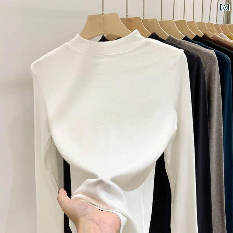 &quotセットアップ 水着 上下セット ラッシュガード 日焼け対策 レディース &quot &ampquotセットアップ 水着 上下セット ラッシュガード 日焼け対策 レディース &ampquot 両面の 徳 絨 毛の 保温の 底の シャツ レディース 秋冬 韓国 新型の 半