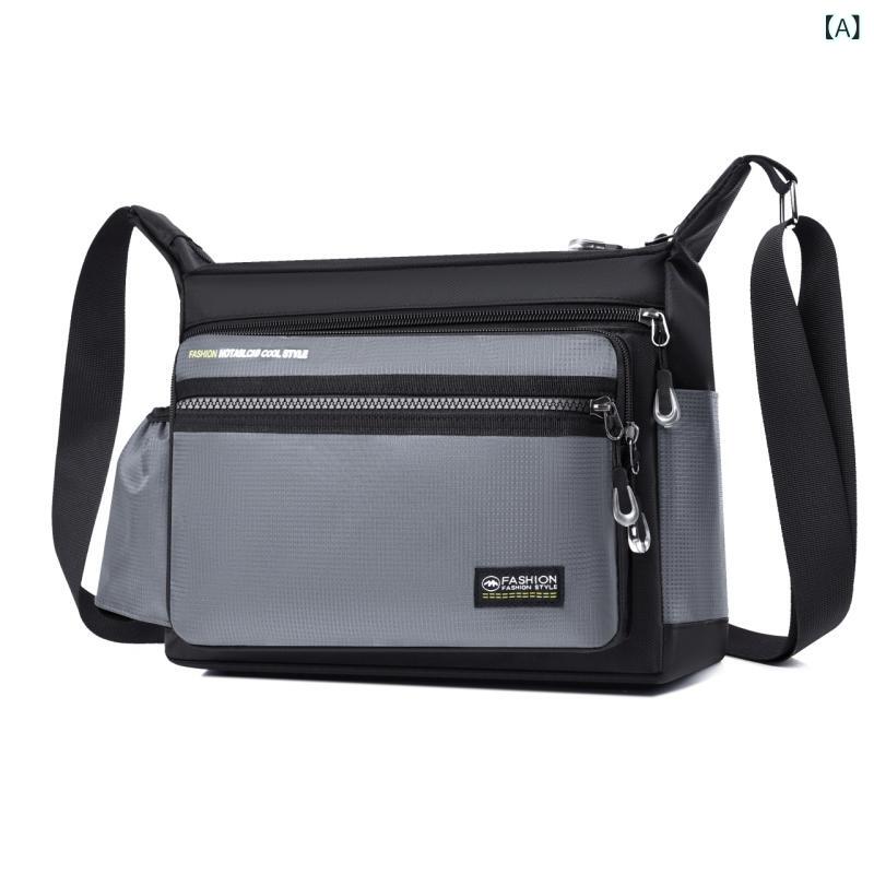 ビジネスバッグ 軽量 軽い ビジネスバッグ 軽量 軽い 男性用 バッグ 2024 夏の 新型 軽量 ナイロン 布 ショルダーバッグ ビジネス 通勤 バッグ 斜め ショルダーバッグ 横型 男性用 バッグx3