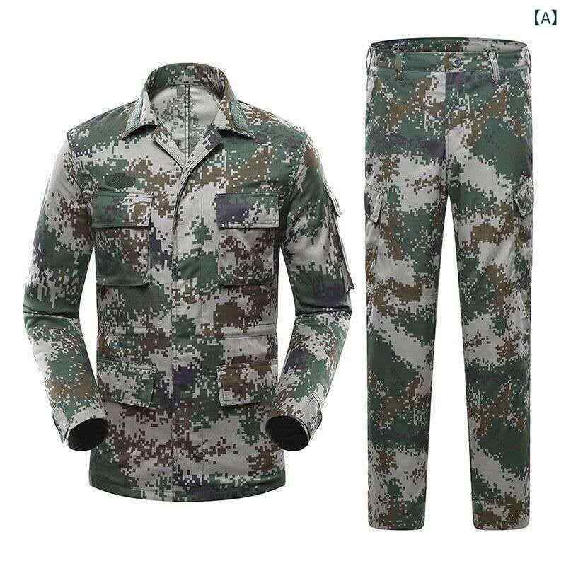 軍事 訓練 迷彩 スーツ 男女 学生 夏と 秋 学校 服 作業着 労働 保護 完全な トレーニング スーツ供給カテゴリー: スポット製品カテゴリー: 迷彩服ファブリック: 化学繊維ブレンド機能: 通気性のある,耐摩耗,防風性パターン: 迷彩: AZUXIONG季節に合わせて: Summer,秋対象年齢層: 大人対象性別: ユニセックス/男性も女性も商品番号: 1688該当するシナリオ: ランニング,フィットネス機器,チェスとカードのエンターテイメント,スポーツ,サイクリング,氷上およびスノースポーツ,ハイキング.登山.キャンプ,射撃スポーツ,ダンスの動き,フットバスケットボールバレーボール,卓球とバドミントン色: リンシアスーツ（ジャケット＋パンツ）,リンシアスーツ+(帽子),リンシアスーツ＋（外ベルト）,リンシアスーツ（帽子＋ベルト）,リンシアスーツ（帽子＋ベルト＋Tシャツ）,Lin Xia スーツ - 帽子 + ベルト + Tシャツ + (靴)サイズ: コード 165 - 推奨 47.5-52.5kg,170ヤード - 推奨52.5-62.5kg,175 コード推奨 62.5-72.5kg,180 ヤード - 推奨 72.5-82.5kg,185 コード推奨 82.5-92.5kg,190ヤード推奨92.5-105kg国境を越えたに的に供給されるかどうか: いいえ特許の種類: いいえ認証: いいえ