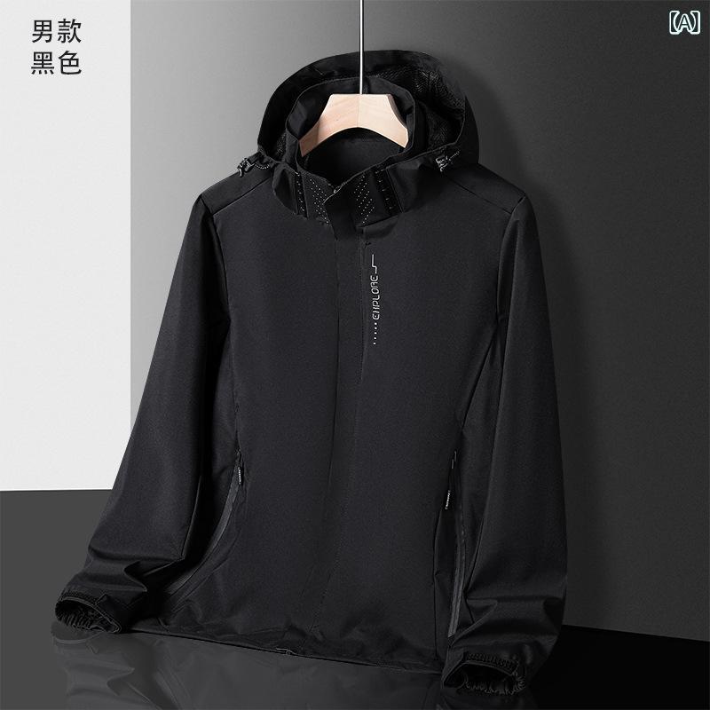 迷彩 ジャケット ミリタリー メンズ カモフラ アウター 迷彩 ジャケット ミリタリー メンズ カモフラ アウター 春秋型 アウトドアの 単層の 薄手 タイプの 突撃 服の メンズ 防風と 通気性の カップルの タイプの ウインドブレーカーの カジュ