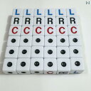サイコロ チタン合金 金属製 高耐久 軽量 アクセサリー スポット 16 mm LRC サイコロ left 左 right 右 ゲーム テーブル ゲーム セット 直角 LRC ふるい 色 子x100
