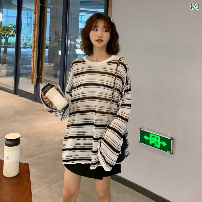 "セットアップ 水着 上下セット ラッシュガード 日焼け対策 レディース " &ampquotセットアップ 水着 上下セット ラッシュガード 日焼け対策 レディース &ampquot 縞模様の 上着の 女性 秋冬 2024 新型 韓国 ゆるい ブラウスの 薄手