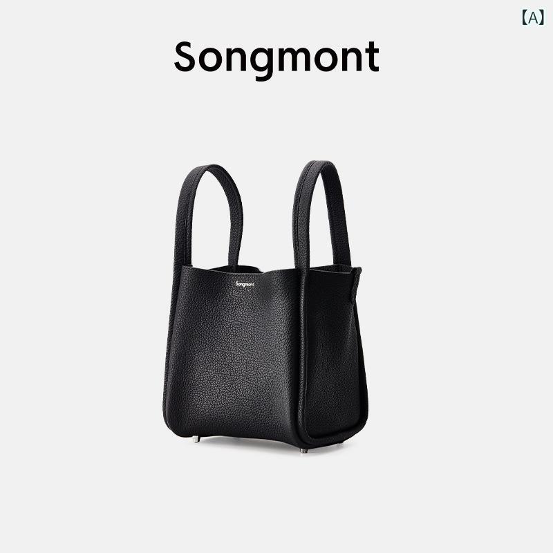 ビジネスバッグ バッグ レディースビジネストート トートバッグ ビジネスバック 鞄 仕事用 通勤用 通勤鞄 大容量 出張 Songmont 山下 有松中 号 菜 かご バッグ バケツ バッグ大容量 トップ 牛革 手提げ カバン(4)