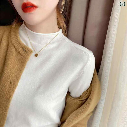 ファッション 服 オシャレ カワイイ シンプル 大カワイイ サイズ 婦服 シャツ 袖 スタッキング トップス Tシャツ 女性用 ハーフ タートルネックシャツ 長袖 春秋 インナー セーター 万能 薄手 白 ゆったり ウエスタン ニット トップス ファッション 服 オシャレ カワイイ シンプル 大カワイイ サイズ 婦服 シャツ 袖 スタッキング トップス Tシャツ 女性用 ハーフ タートルネックシャツ 長袖 春秋 インナー セーター 万能 薄手 白 ゆったり ウエスタン ニット トップス
