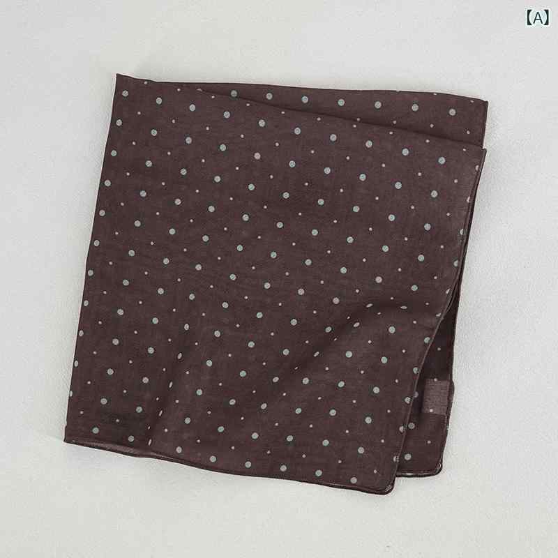 ターバン 帽子 スカーフ レディース おしゃれ ヘアアクセ 2025 韓国新 ドットの 小さい 正方形の スカ..