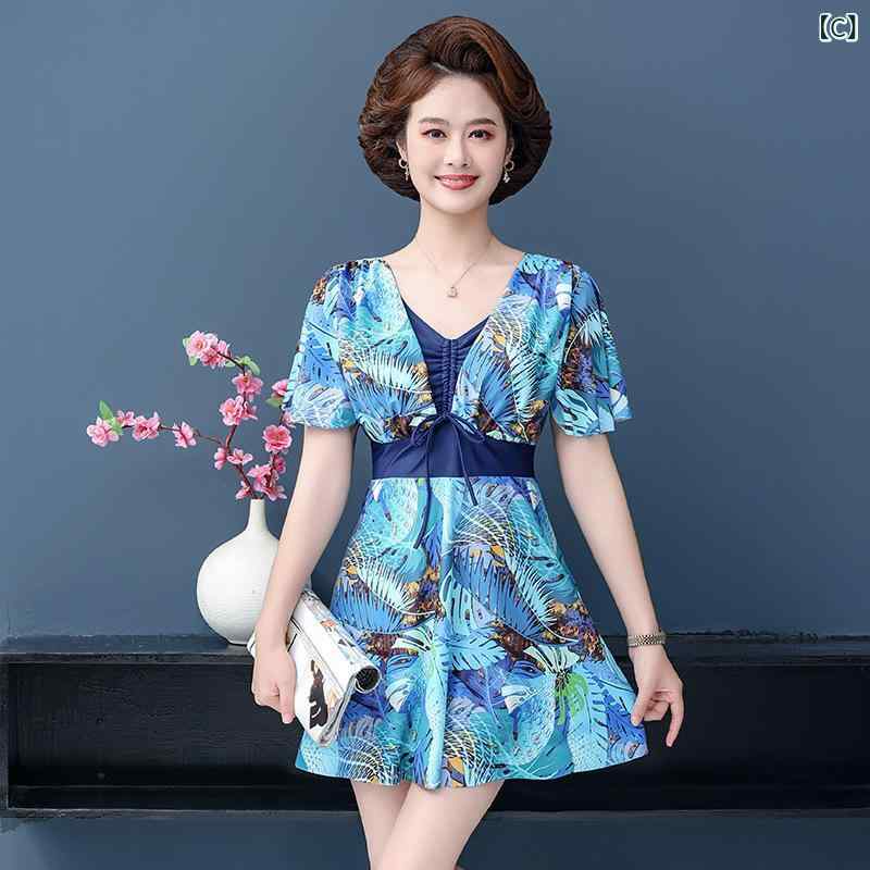 &quotママ用水着 オールインワン 水着 体型カバー ママ &quot &ampquotママ用水着 オールインワン 水着 体型カバー ママ &ampquot 温泉に 入ります。 中年のお母さんの 水着です。 3