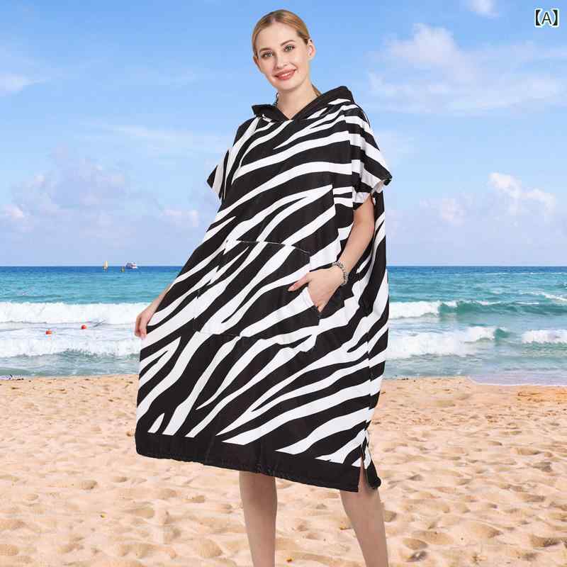 タオルポンチョ ビーチ 大人用 吸水 速乾 水着 極細 繊維 水泳 スポーツ ビーチ マント 屋外 レジャー サーフィン マント バス タオル り