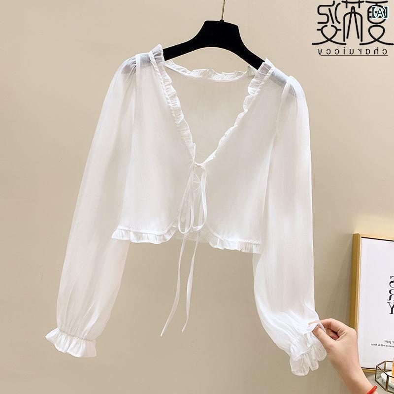 "セットアップ 水着 上下セット ラッシュガード 日焼け対策 レディース " &ampquotセットアップ 水着 上下セット ラッシュガード 日焼け対策 レディース &ampquot 女性用 日焼け防止 服 夏用 薄手 長袖 シフォン トップス カーディガン シ