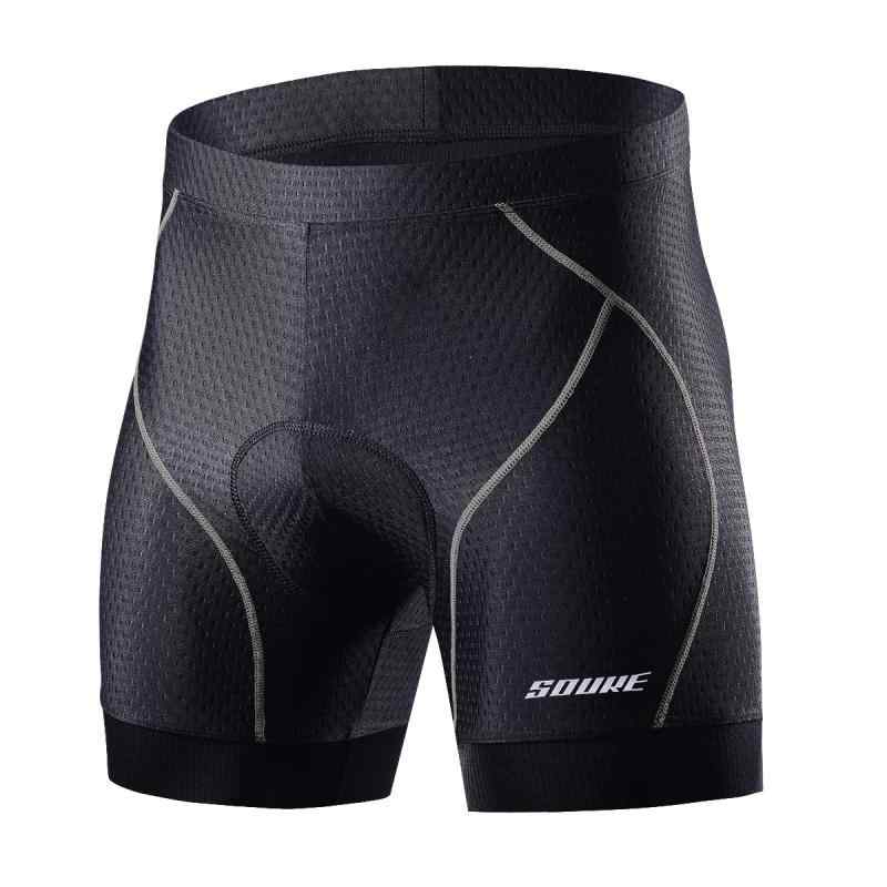 [Souke Sports] サイクル インナーパンツ メンズ 4Dパッド 軽量速乾 レーサーパンツ 滑り止め自転車用 サイクリングウエア ロードバイク パンツ