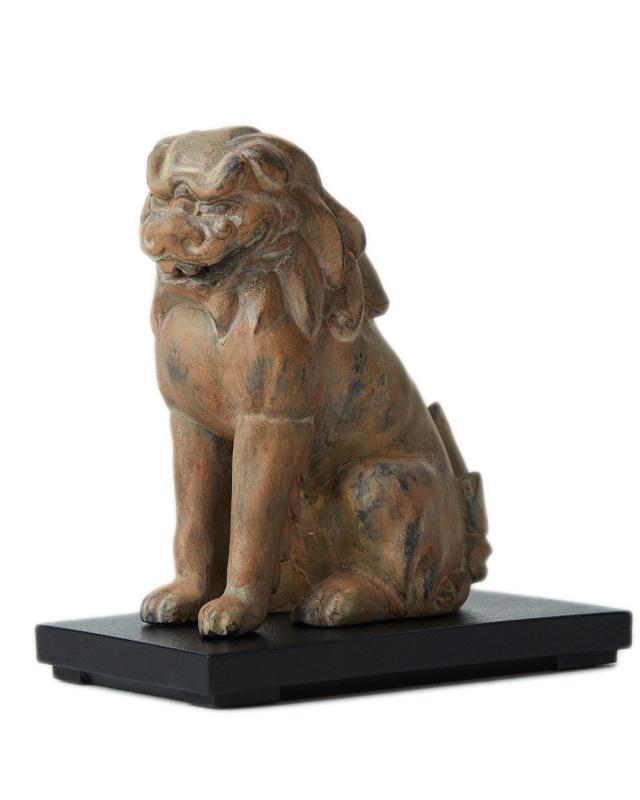 イスムTanaCOCORO[掌] WOOD 獅子（木製：桧）＿木彫り 仏像 フィギュア 国宝 狛犬 イSム(しし)tw3536