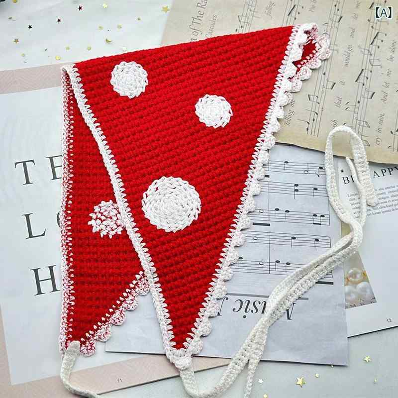 ターバン 帽子 スカーフ レディース おしゃれ ヘアアクセ ニット 三角 巾 バンド ヘア アクセサリー 赤..