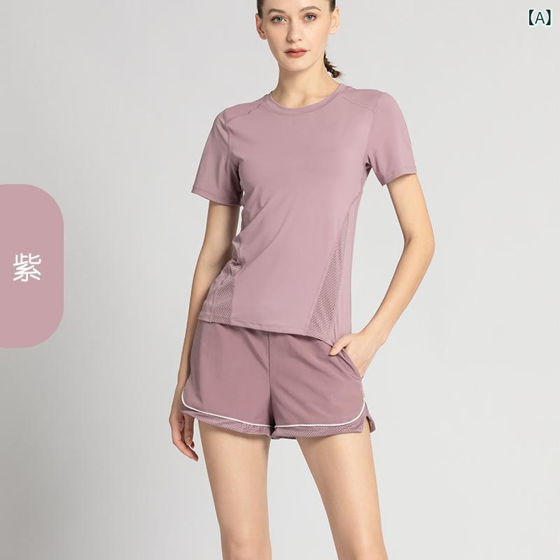 スポーツウェア レディース大きいサイズ ヨガウェア トップス【ちょうど良いゆる感】 Tシャツ ジャージ..