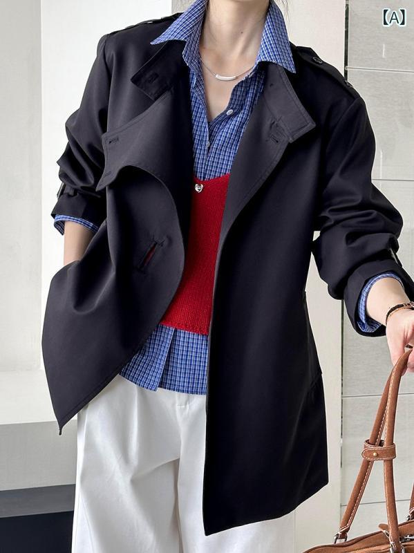 ショート丈 パーカー 羽織り用 アウター 春アウター ショート丈 パーカー 羽織り用 アウター 春アウター 橘 透明 2024 秋型 コート 韓国 成熟 高級 ...