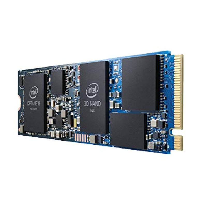 1TB SSD + 32GB Optane Memory Intel インテル H10 内蔵型 M.2 PCIe3.0 x4 NVMe 2280 3D QLC 3D XPoint採用 R:2400MB/s W:1800MB/s バルク HBRPEKNX0203A01
