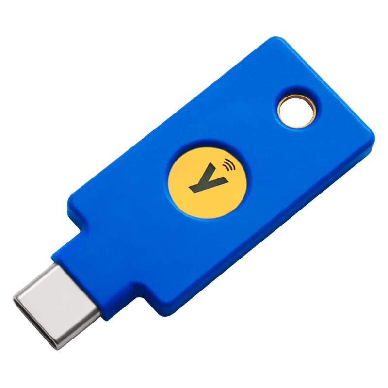Yubico FIDOZLeBL[ C NFC - 2vfF؃L[ USB &amp; NFC FIDO U2F/FIDO2/USB C|[g/NFC/2iKF/ϋv/ϏՌ/h Keychain