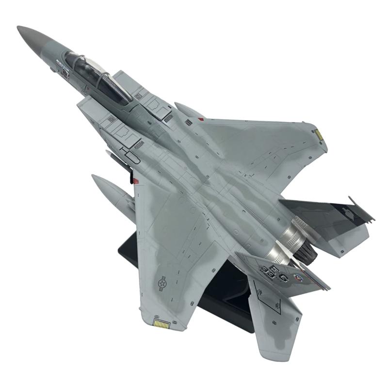 Dovhmoh 1/100スケールダイキャスト飛行機 F15イーグルアメリカンネイビー飛行機モデル コレクションギフト 家の居間の装飾用