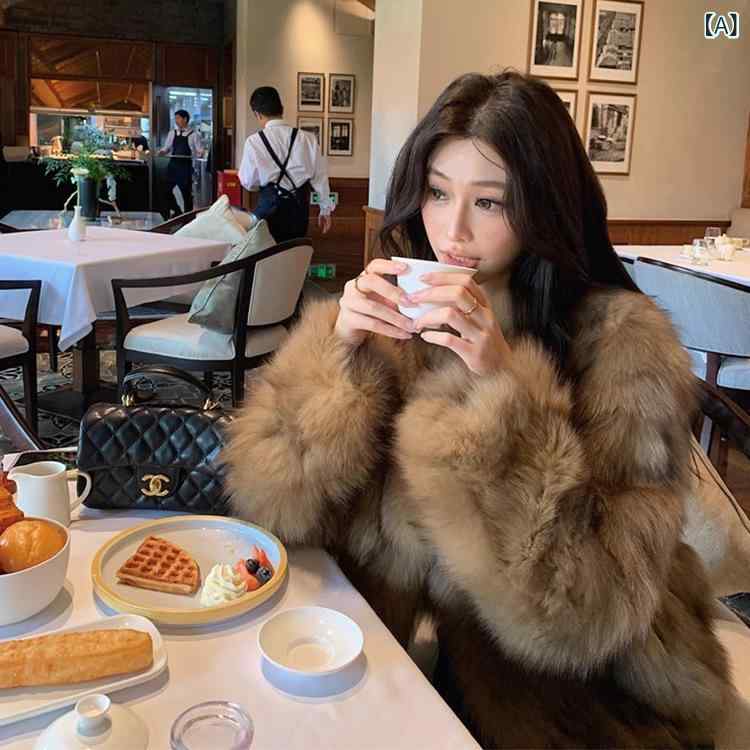 ショート丈 パーカー 羽織り用 アウター 春アウター ショート丈 パーカー 羽織り用 アウター 春アウター 現品 霜 華 映月 2024 新型真 毛 キツネ 毛...