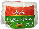 Melitta [メリタ] 8から12カップ用 バスケットタイプ コーヒーフィルター 200枚 Basket Coffee Filters White (8 to 12-Cup) 200-Count Filters [並行輸入品]