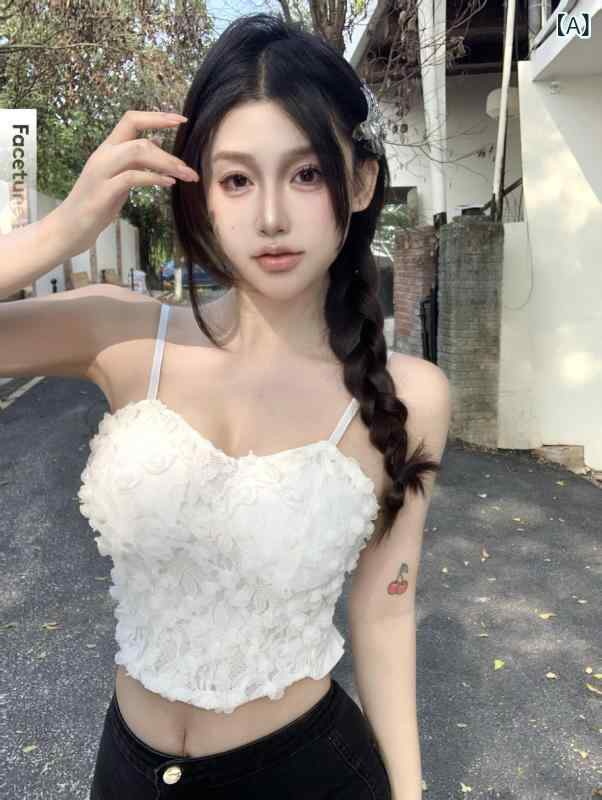 吸湿速乾 冷感 涼しい 薄手 スポーツ ストレッチ 新 商品の 立体 花の キャミソールの 女性用 胸 パッドの 感が。