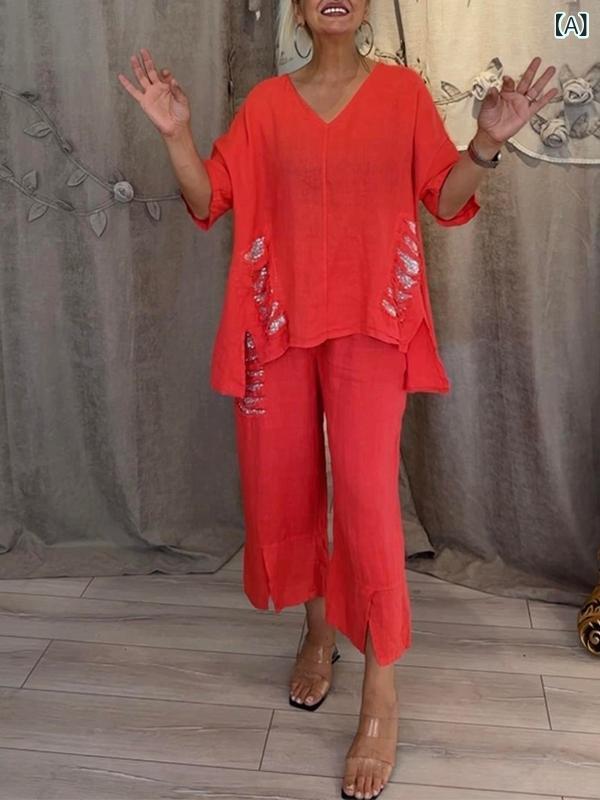 ワンピース 夏 レディース 半袖 ロング丈 体型カバー 綿100% 涼しい 2024 対外 独立 駅 夏 _ 女性 カジ..