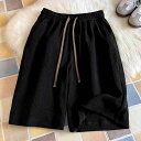 ルームウェア レディース 半袖 半ズボン ショートパンツ ハーフパンツ 短パン 膝丈 下 かわいい おしゃれ 韓国 無地 ショート パンツ メンズカジュアル スポーツ パンツ ストリート ファッション ストレート レッグ 5点 パンツ