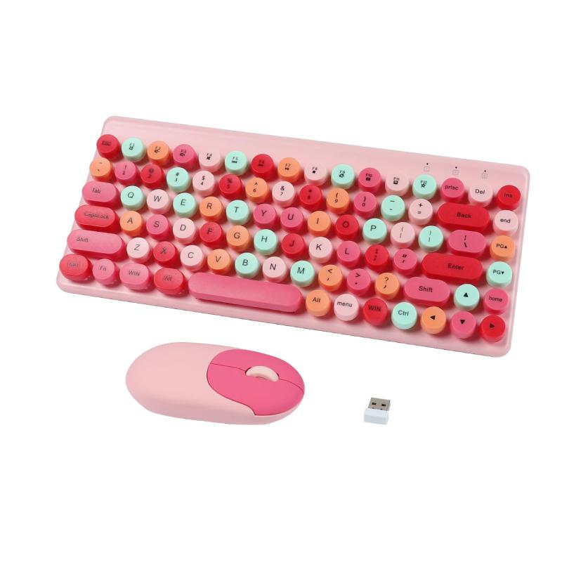 キーボード マウス ワイヤレス キーボードマウスセット 無線【優れた打鍵感】キーボードはパンタグラフ式を採用し、高速リバウンド、キーからキーへスライドするのが快適で、操作が簡単です。ユニークなキーキャップデザインは完璧なタッチ感覚を提供します。