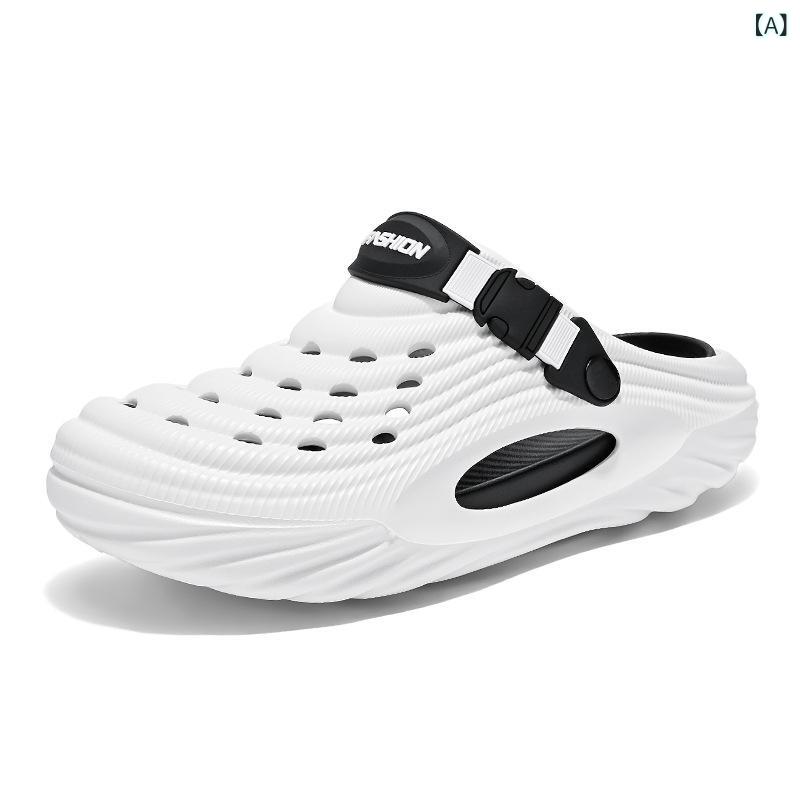 サンダル メンズ アウトドア 防水 滑り止め 軽量 メンズ 下駄 夏用 アウターウェア 滑り止め スポーツ つま先 スリッパ ドライビング用 カジュアル ビーチ サンダル