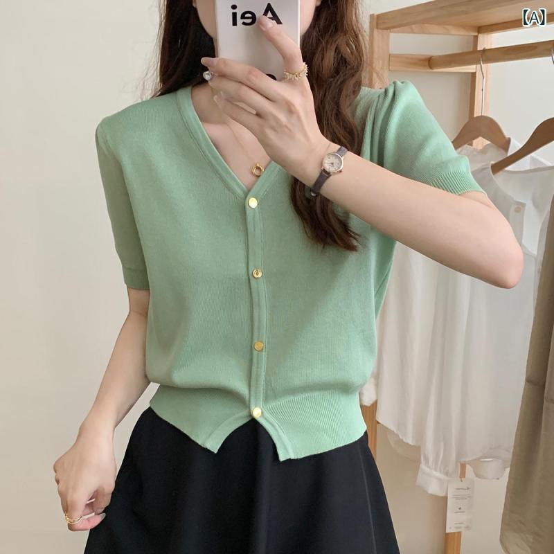 &quot冷感 レディースニット 薄手 サマーカーデ 夏用羽織 UVケア &quot &ampquot冷感 レディースニット..