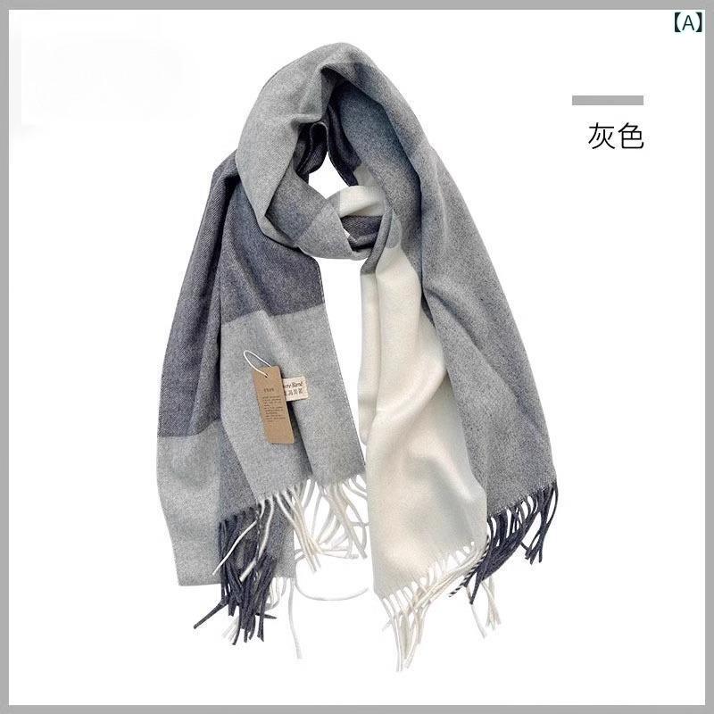 スカーフ付き帽子 レディース おしゃれ 帽子 日よけ対策 帽子 スカーフ付き帽子 レディース おしゃれ 帽子 日よけ対策 帽子 新型 ウール 混紡 格子 マフラー 秋冬 厚手 保温 グレー 外 着 ストール 両用 男性 冬 マフラー