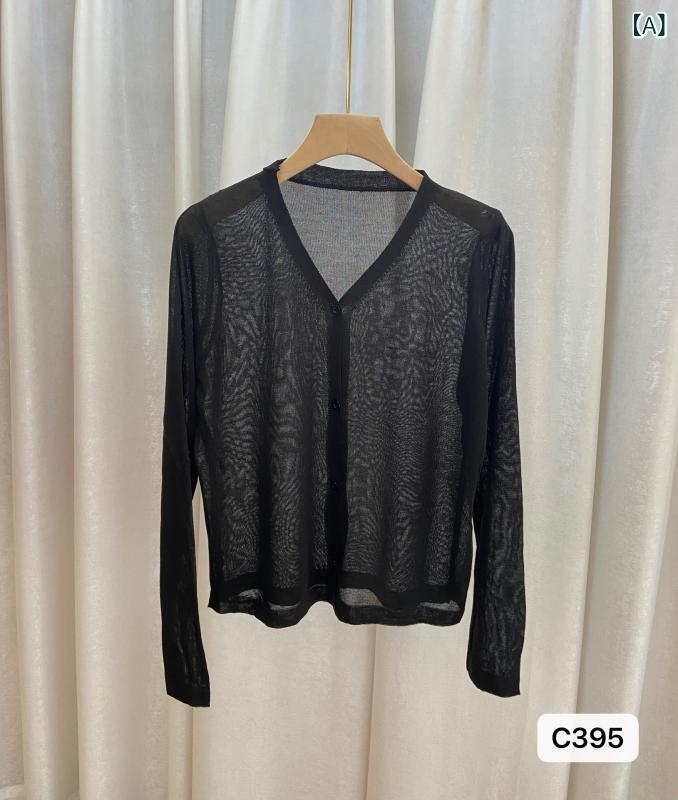 &quot冷感 レディースニット 薄手 サマーカーデ 夏用羽織 UVケア &quot &ampquot冷感 レディースニット..