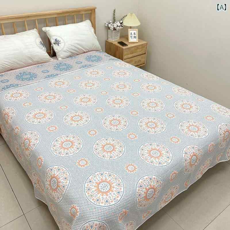 タオルケット 冷感 夏用 ひんやり 接触冷感 洗える 六 層 ガーゼ 軟 席 り 綿 質 水洗い 可能 ガーゼ ベッド カバー 吸汗 通 気 冬 恒 温 ガーゼ 軟 涼 席