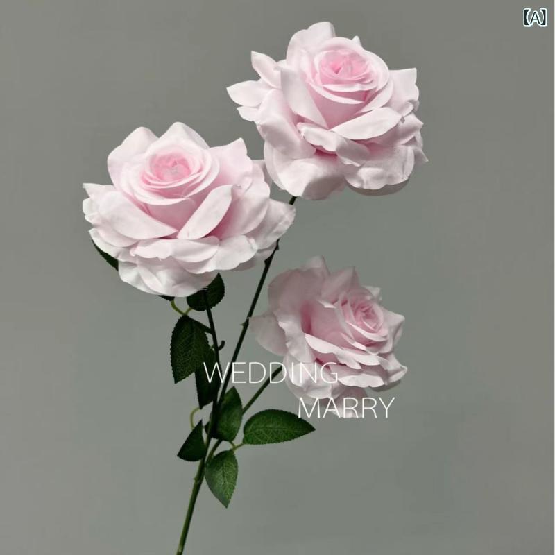 造花 インテリア ブーケ 花束 フェイクフラワー アーティフィシャルフラワー 蒲公英 チューリップ 結婚式 DIY パーティー 撮影 美術館 ホーム 庭園 キッチン オフィス 喫 パーティー 部屋 飾り 人工植物 観賞植物 ピンクの バラの 薄手x20