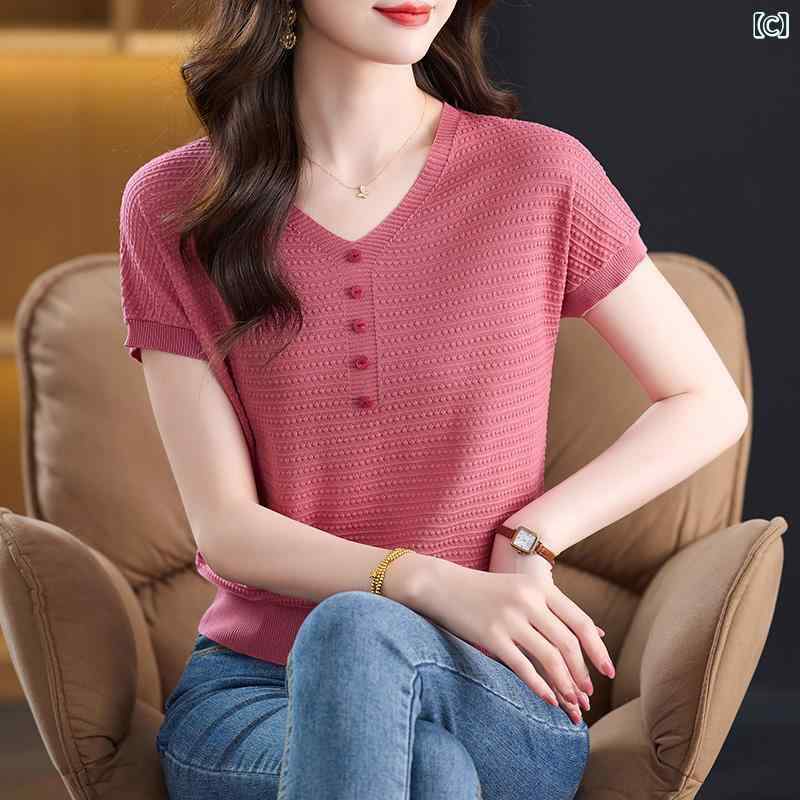 &quot冷感 レディースニット 薄手 サマーカーデ 夏用羽織 UVケア &quot &ampquot冷感 レディースニット 薄手 サマーカーデ 夏用羽織 UVケア &ampquot かわいい 夏の 薄手 半袖 Tシャツ 2025 ファッション 年齢を 減らす 見栄えの 良い