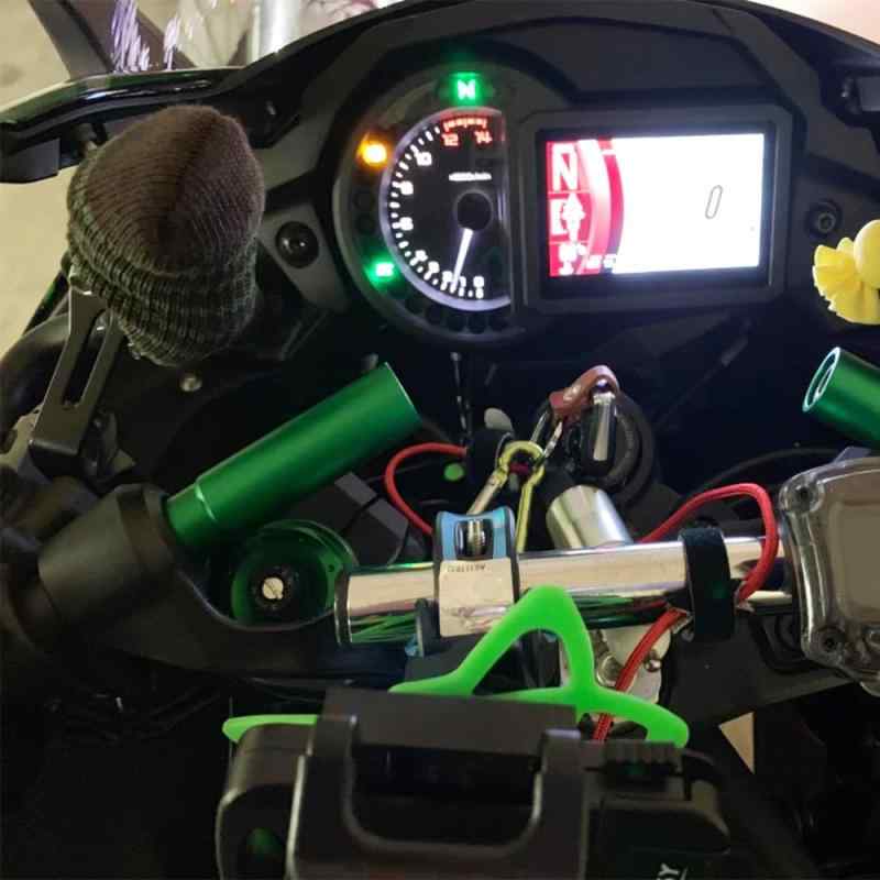 LEDISHUN ハンドルマウントステ マルチバーホルダ スマートフォンマウンティングバ カワサキ ニンジャ NINJA 650 1000 Z1000SX GTR1400 H2SX に適用