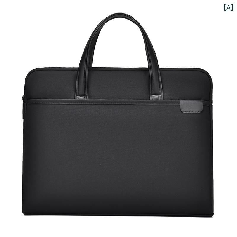 ブリーフケース ビジネスバック ファッション シンプル ブリーフケース 男性 ビジネス ラップ トップ バッグ 防水大容量 会議 バッグ ロゴ ギフト 注文x3