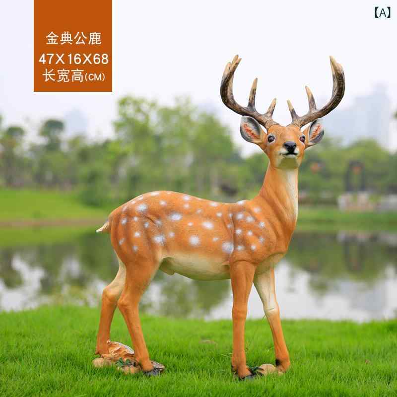 ガーデン 庭 動物彫刻 置物 オブジェ インテリア オーナメント 桓は 梅の 鹿の 彫刻の 鹿の 置物の 樹..