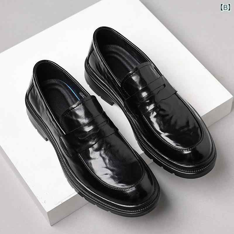 ビジネスシューズ メンズ ノー 革靴 防水 軽量 革 牛革 男性 靴 男性用 ビジネス カジュアル 足 楽 福 靴