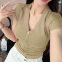 "冷感 レディースニット 薄手 サマーカーデ 夏用羽織 UVケア " &quot冷感 レディースニット 薄手 サマーカーデ 夏用羽織 UVケア &quot 薄手 ウエスト シャーリング 小さい フライング スリーブ ニット Tシャツ 女性用 夏 Vネ