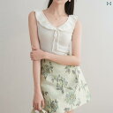 "冷感 レディースニット 薄手 サマーカーデ 夏用羽織 UVケア " &quot冷感 レディースニット 薄手 サマーカーデ 夏用羽織 UVケア &quot レディース 耳の 形を した Vネックノースリーブ セーター Tシャツ 2025 夏の スリム