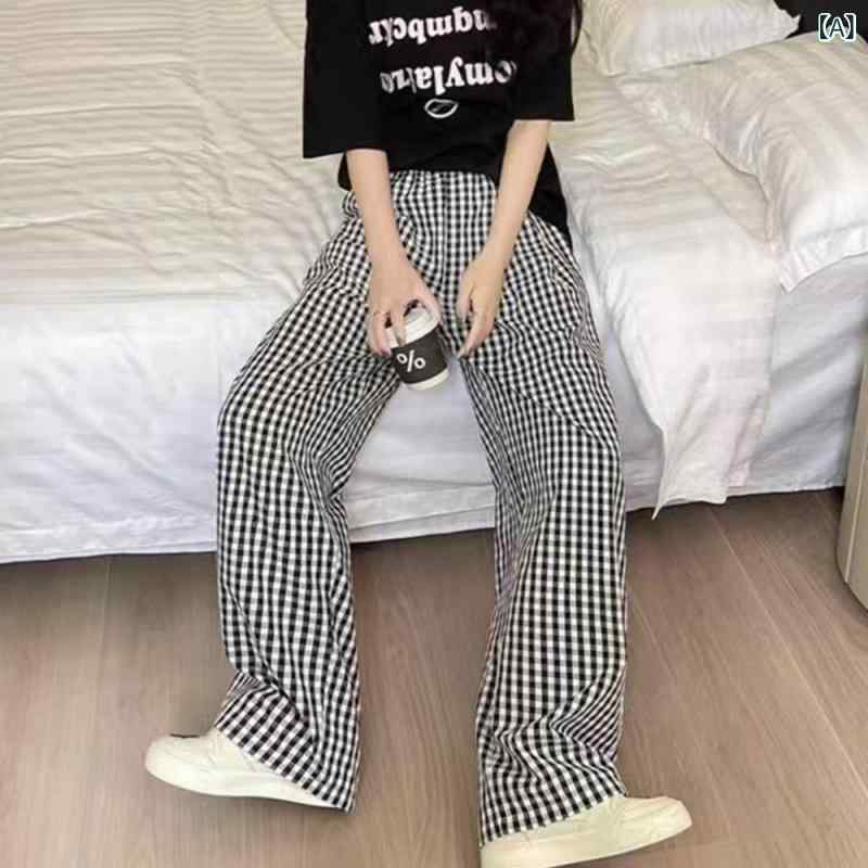 ルームウェア レディース ルームパンツ かわいい 春夏 パジャマ 部屋着 寝巻き ルームウェア レディース ルームパンツ かわいい 春夏 パジャマ 部屋着 寝巻き 理想的な 夏の パジャマ パンツ ゆったり ドレープ チェック 柄 パンツ カジュアル x2