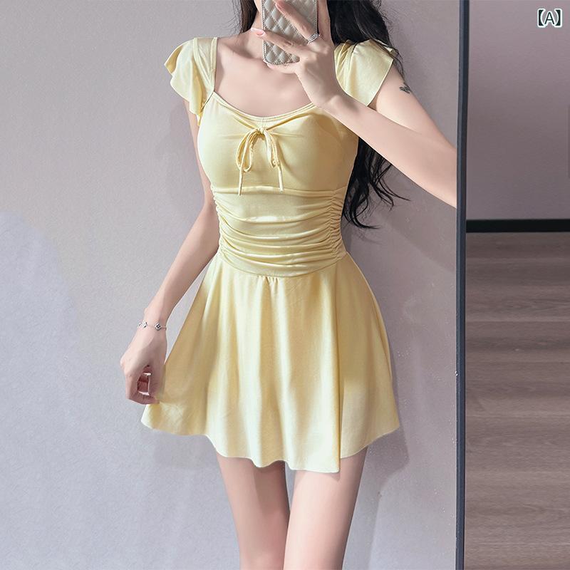 &quotワンピース水着 大人かわいい 水着 レディース 一体型 &quot &ampquotワンピース水着 大人かわいい 水着 レディース 一体型 &ampquot 2025 ワンピース 水着 レディース ハイエンド スカート スタイル 保守的な 学生 カバー 腹 スリム 温