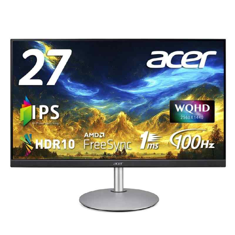 Acer j^[ 27C` IPS tHD 100Hz 1ms  Xs[J[Ewbhz[q HDMI DisplayPort D-Sub AMD FreeSync CB272Ebmiprx
