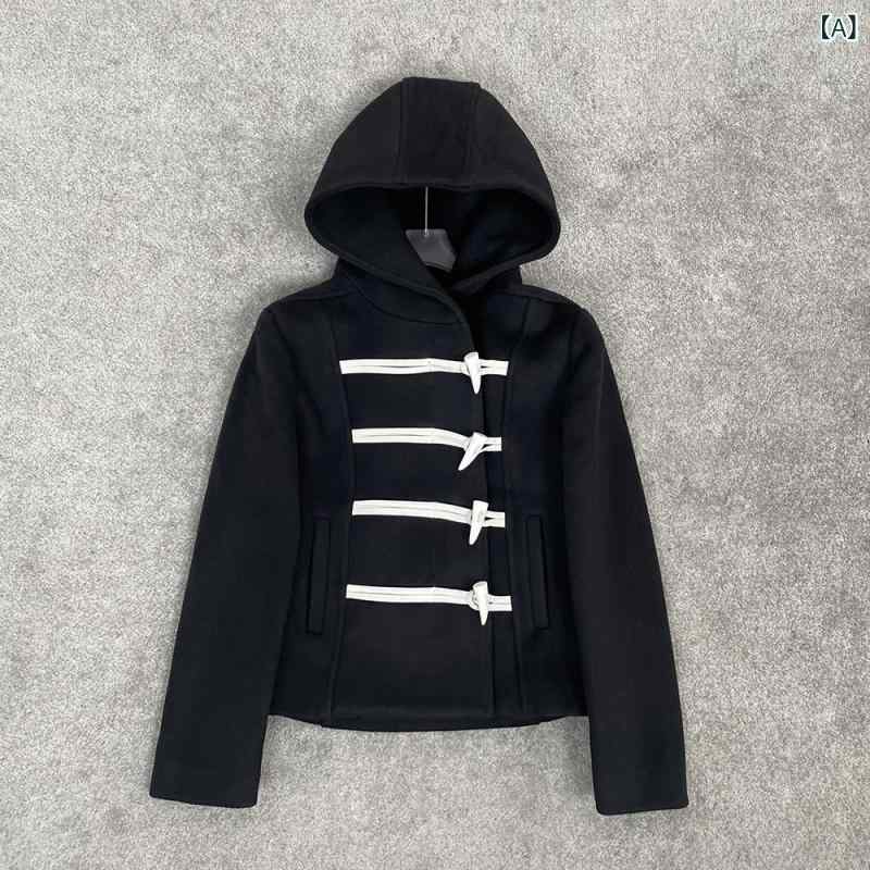 ショート丈 パーカー 羽織り用 アウター 春アウター ショート丈 パーカー 羽織り用 アウター 春アウター 高級 100 % ウール 24 秋冬 南 油 女装 ...