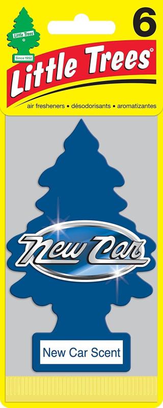 Little Trees リトルツリー エアフレッシュナー 芳香剤 新車の香り 6枚組 New Car Scent Air Freshener 並行輸入品