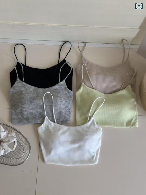 吸湿速乾 冷感 涼しい 薄手 スポーツ ストレッチ 3098 # 小さい ストラップの ベストの 女性 ギャルは 臍の 短い タイプを 露出 して 胸の 中を 拭いて 底を 打って 交差 して 背中を 露出 します。