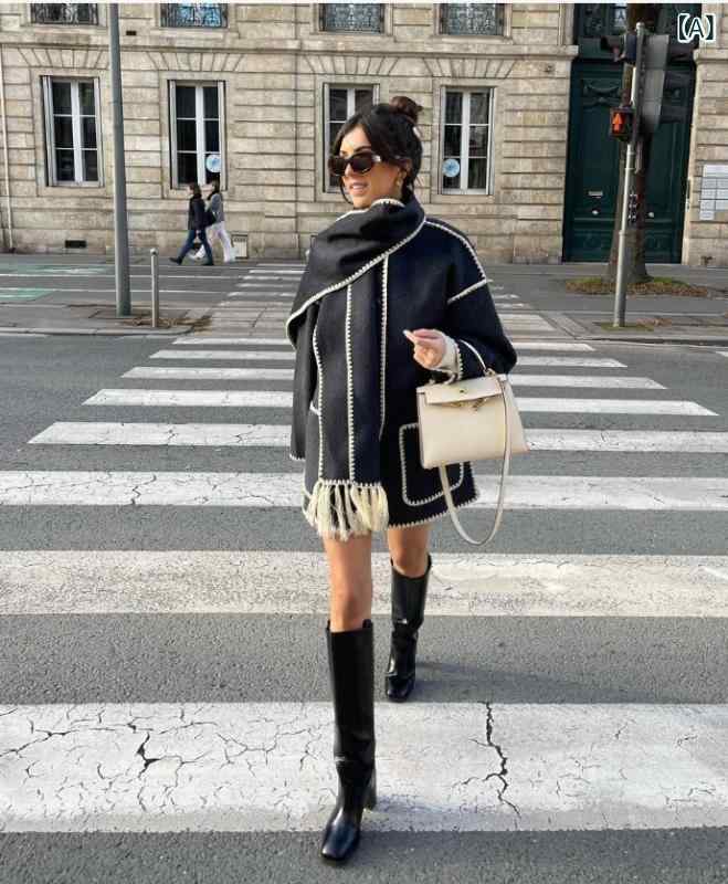 ショート丈 パーカー 羽織り用 アウター 春アウター ショート丈 パーカー 羽織り用 アウター 春アウター 欧米の 婦人服 秋冬型 ファッション 毛ですね。 コ...