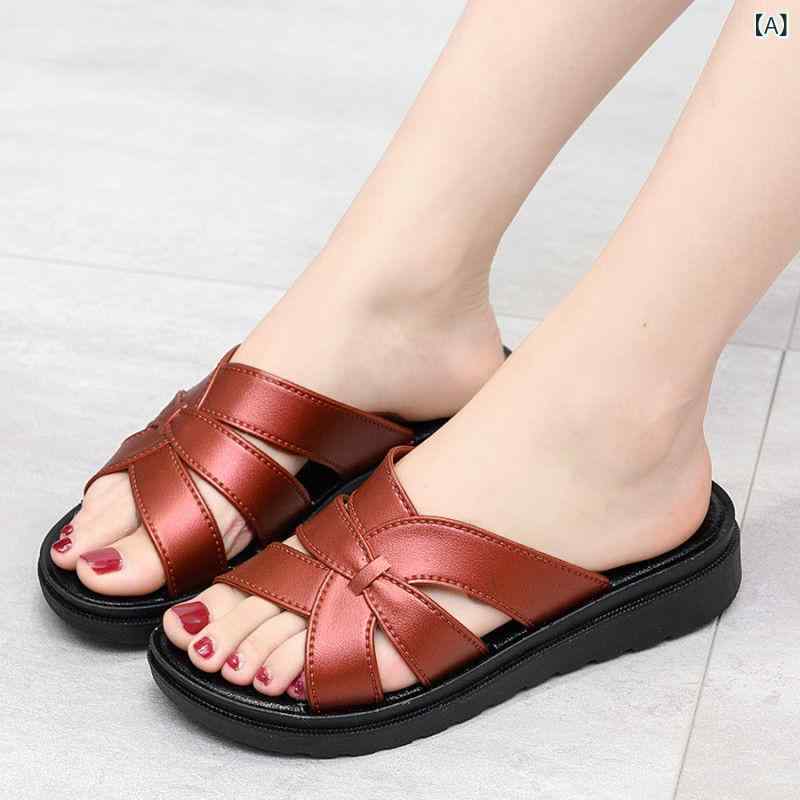 サンダル レディース 厚底 夏用 歩きやすい 疲れにくい レディース スリッパ 2025 夏の アウター ファ..