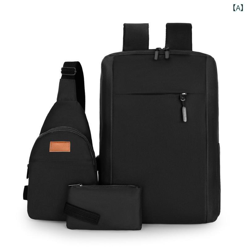 156インチPC収納 大容量ビジネスリュック 出張対応バッグ 156インチPC収納 大容量ビジネスリュック 出張対応バッグ バック パック メンズ 通勤大容量 ビジネス パソコン バック パック 多機能 旅行 3点 セット スクール バッグ 男子 大